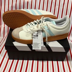 Adidas VL Court Base women’s  White and Light Blue Sneakers